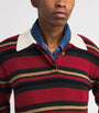 Guest In Residence Red Cashmere Cropped Rugby Shirt