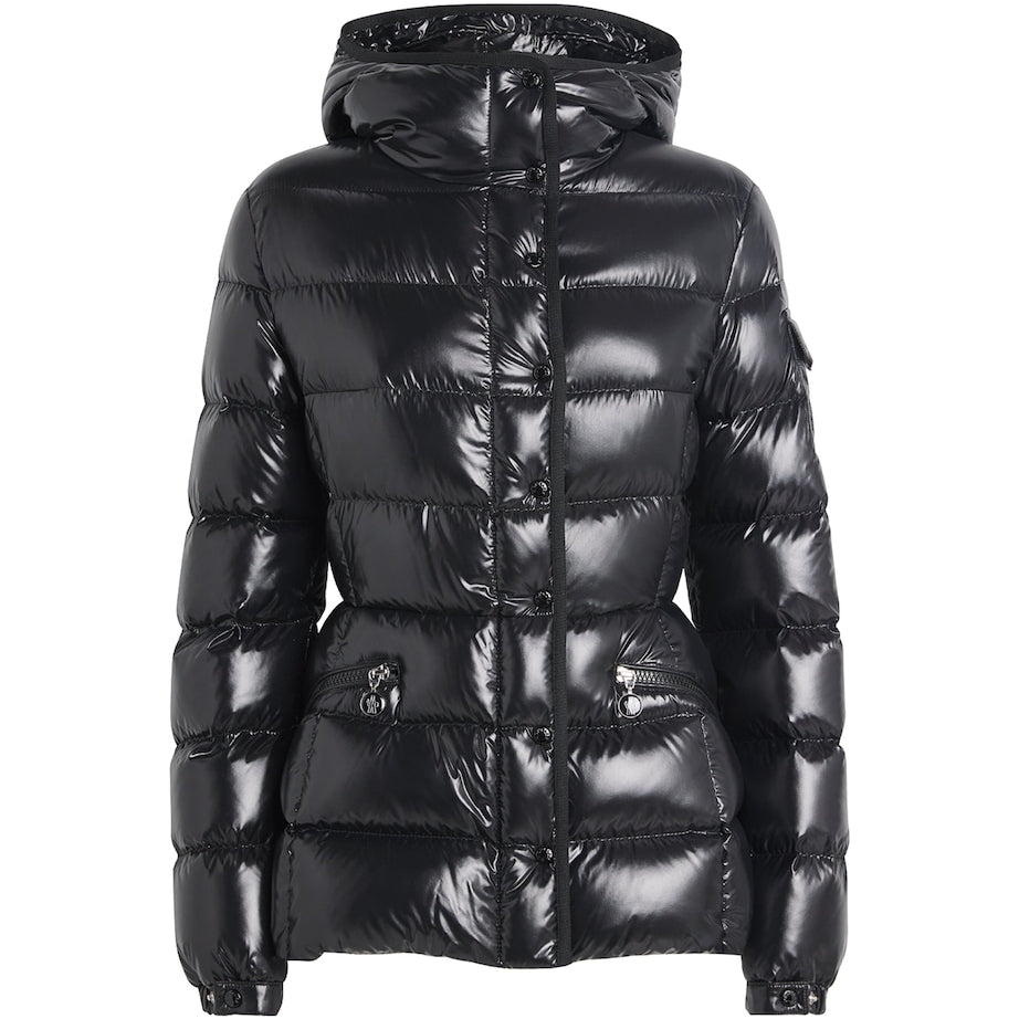Moncler Black Down Hooded Barante Jacket
