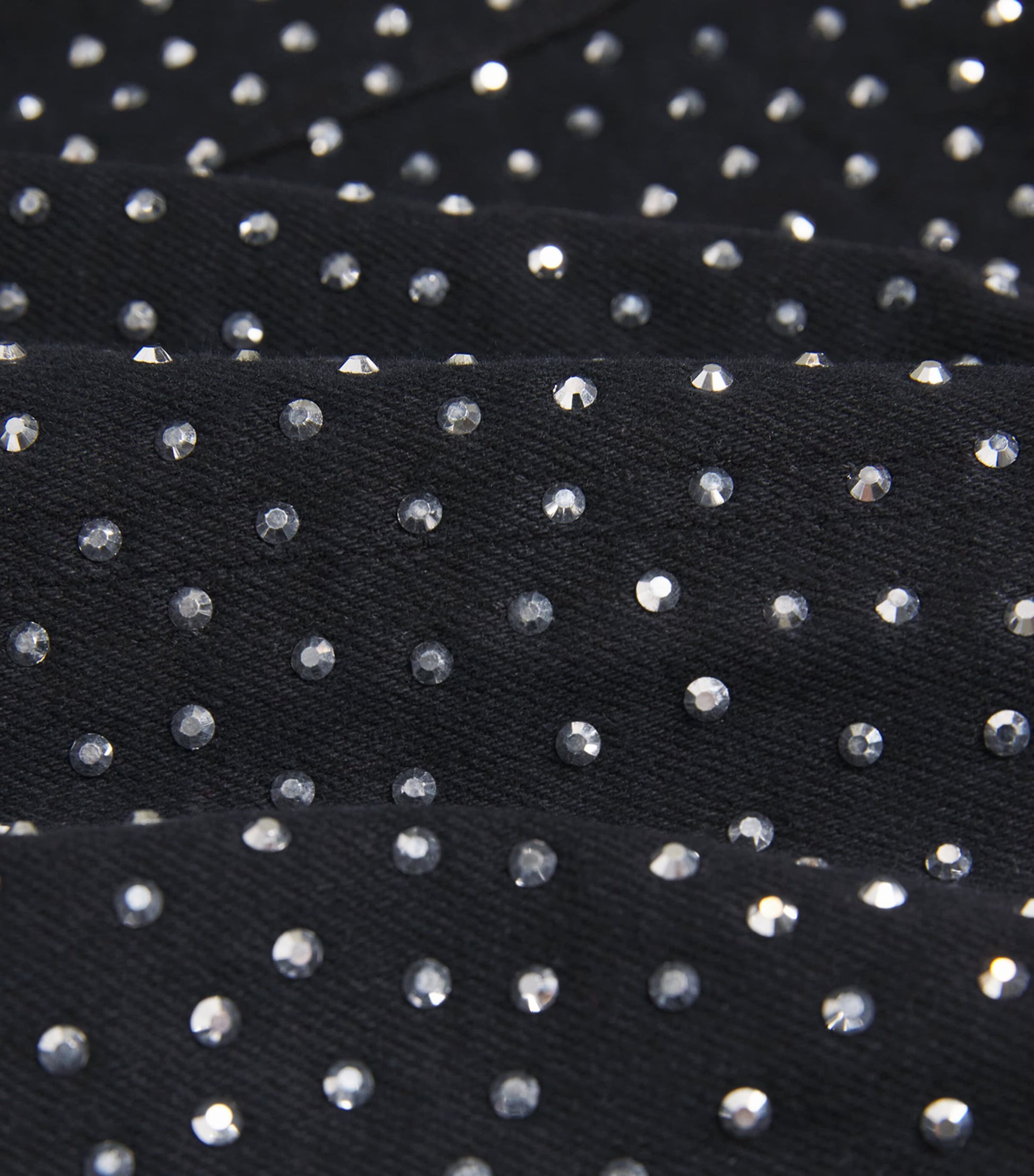 Crystal-Embellished Mini Dress BLACK411