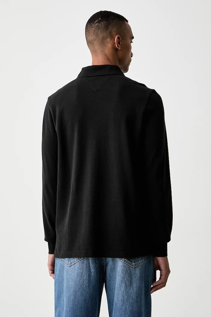 Tommy Jeans erkek pamuklu uzun kollu bluz