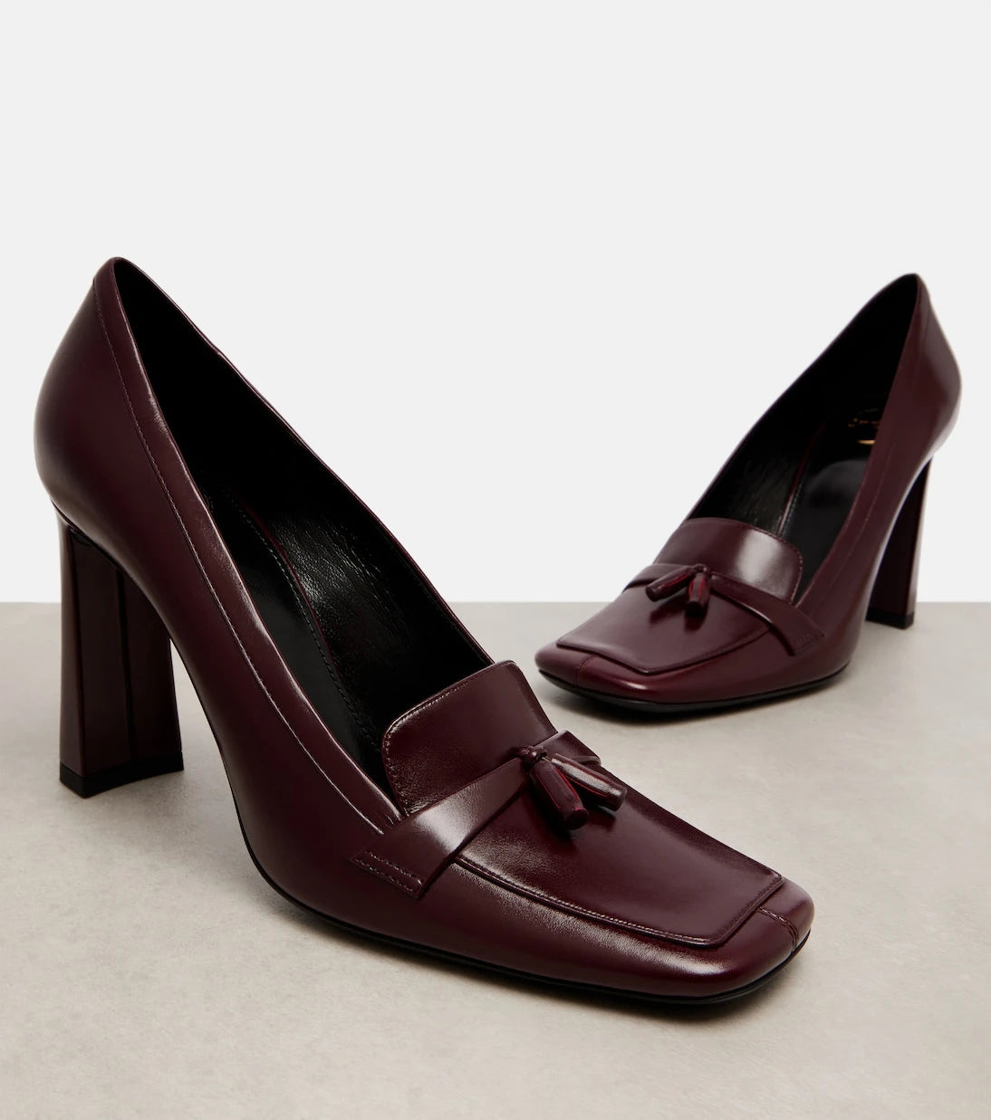 Saint Laurent - Chloé 90 leather loafer pumps