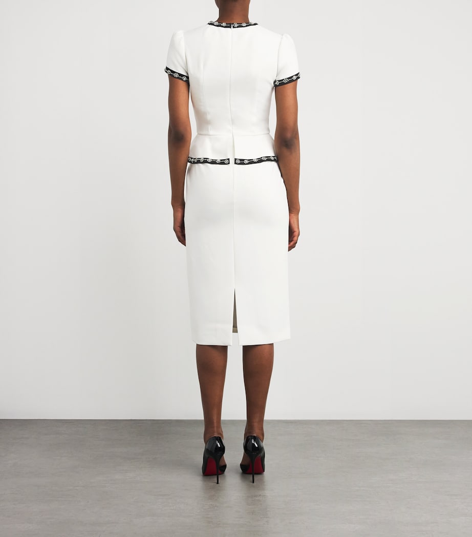 Ivory Cady Embellished Bisou Midi Dress