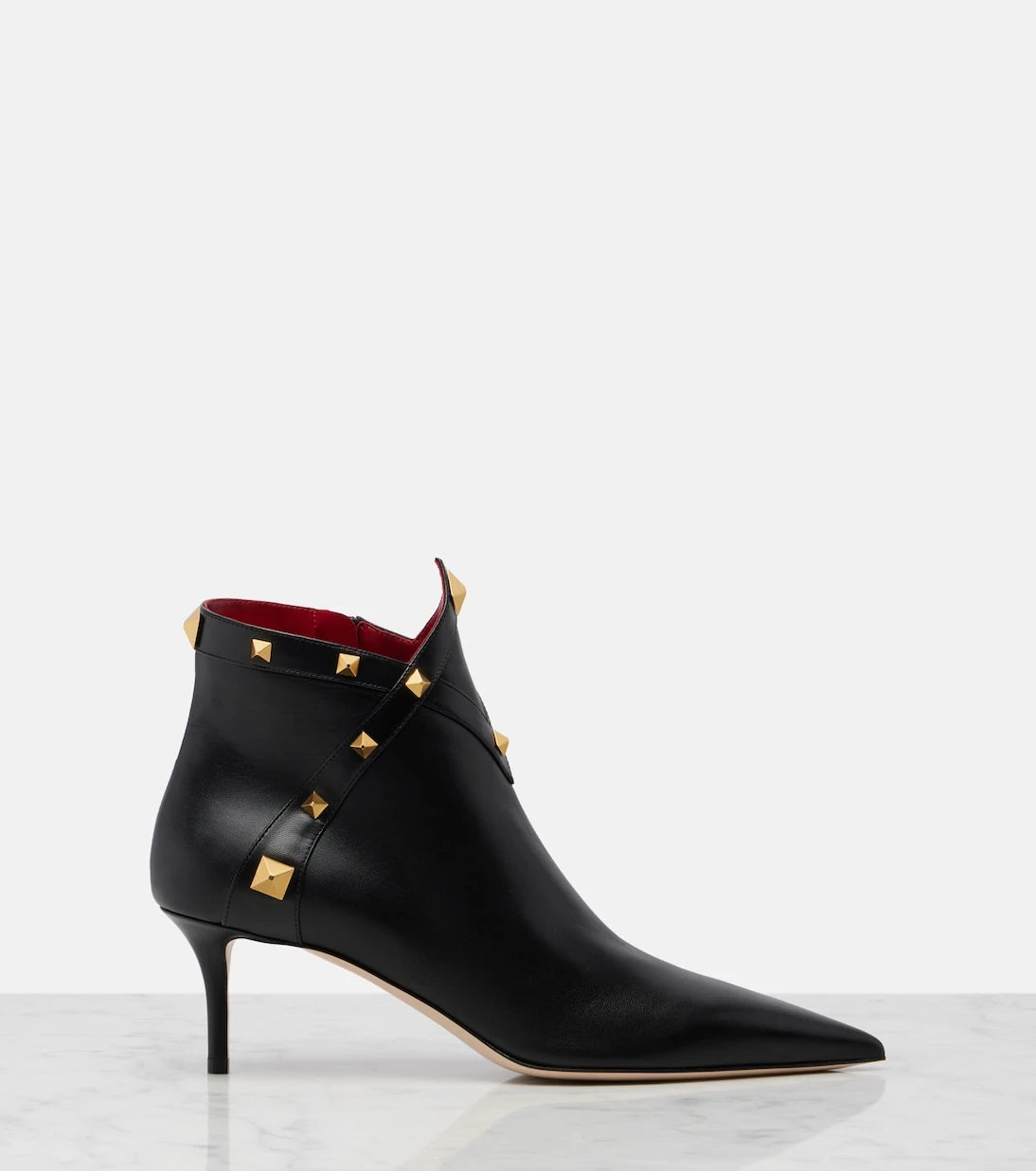 Valentino Garavani - Studdy leather ankle boots