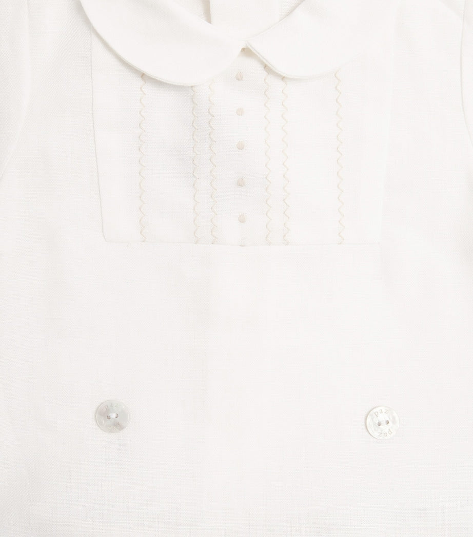 Cotton-Linen Blouse and Shorts Set (1-24 Months)