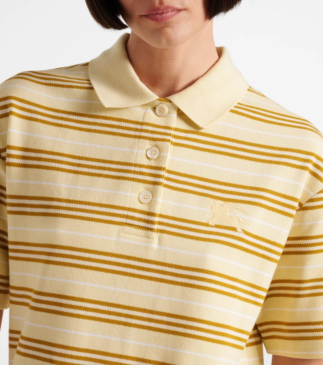 Burberry - Icon Stripe cotton piquet minidress