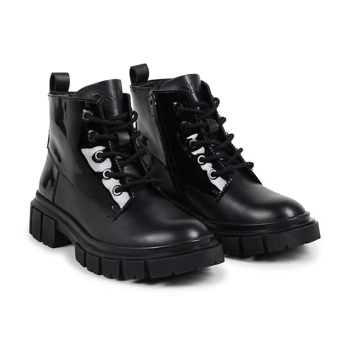 Детски кожени кубинки Dkny