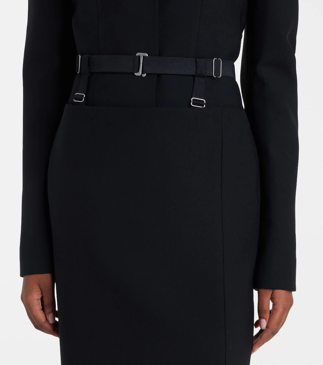 Mugler - تنورة قلم رصاص بفتحات