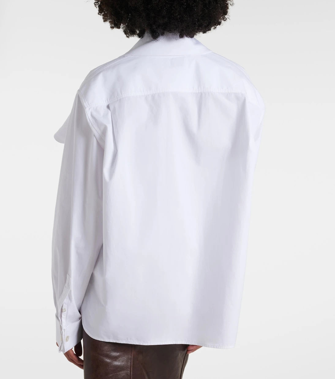 Saint Laurent - Bow-detail cotton poplin blouse