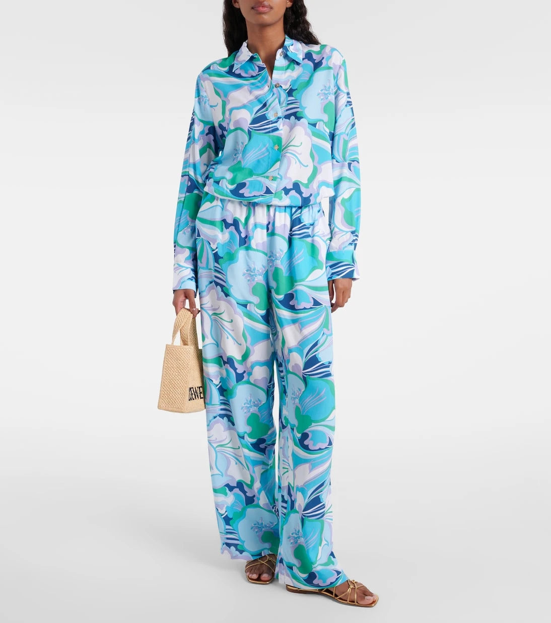 Melissa Odabash - Olivia floral wide-leg pants