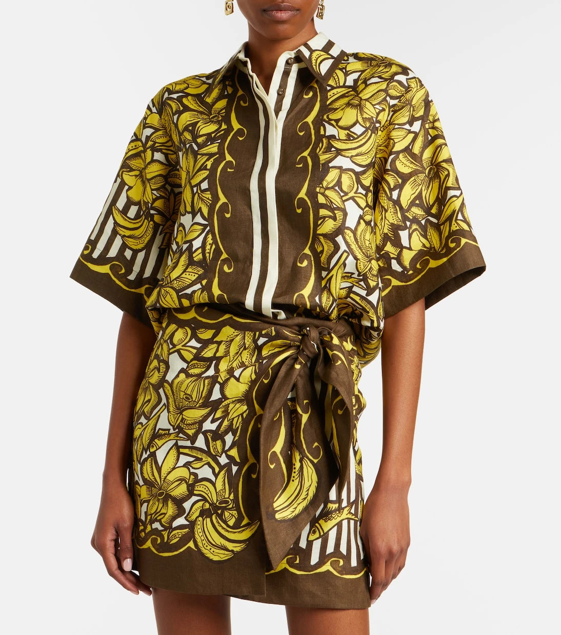 Alémais - Mona floral hemp shirt