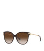 Tiffany & Co. Brown Havana Pillow Sunglasses