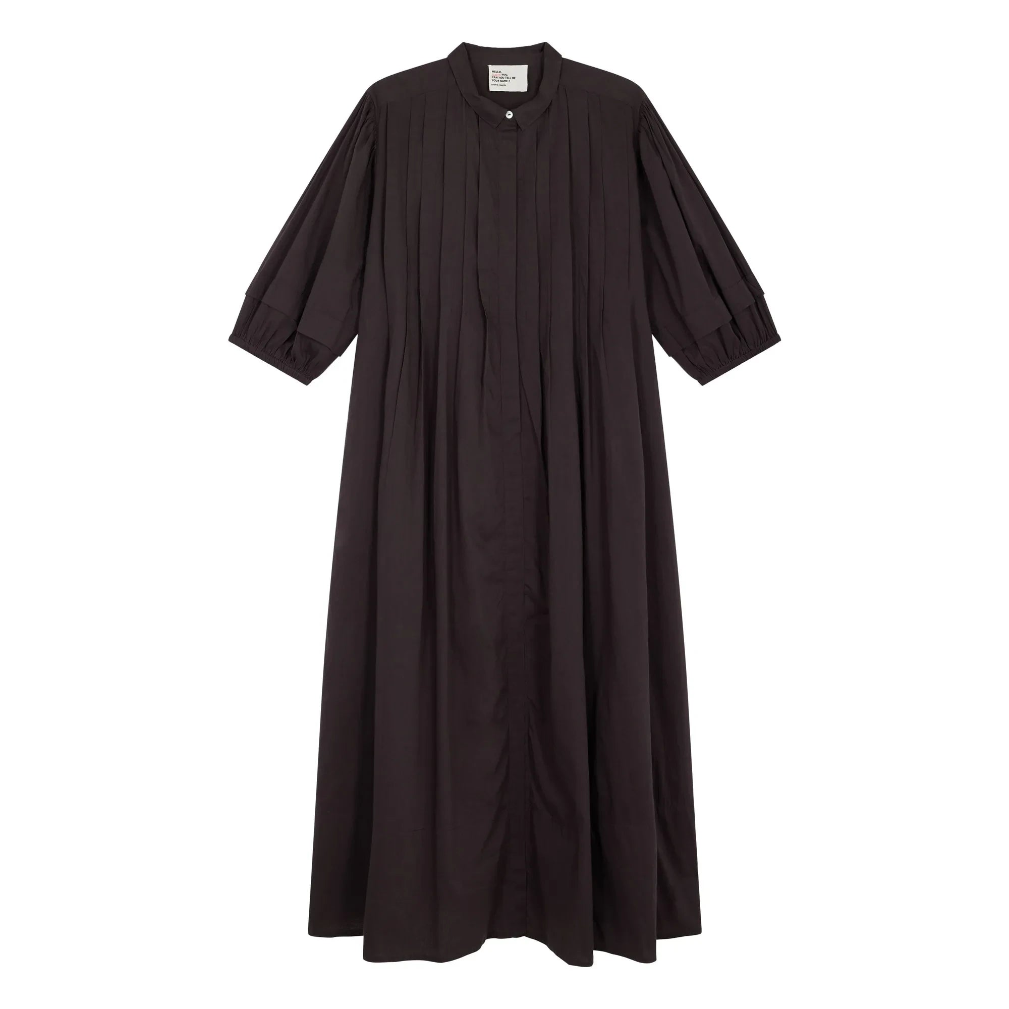 Leon & Harper - Roca organic cotton dress | Carbon
