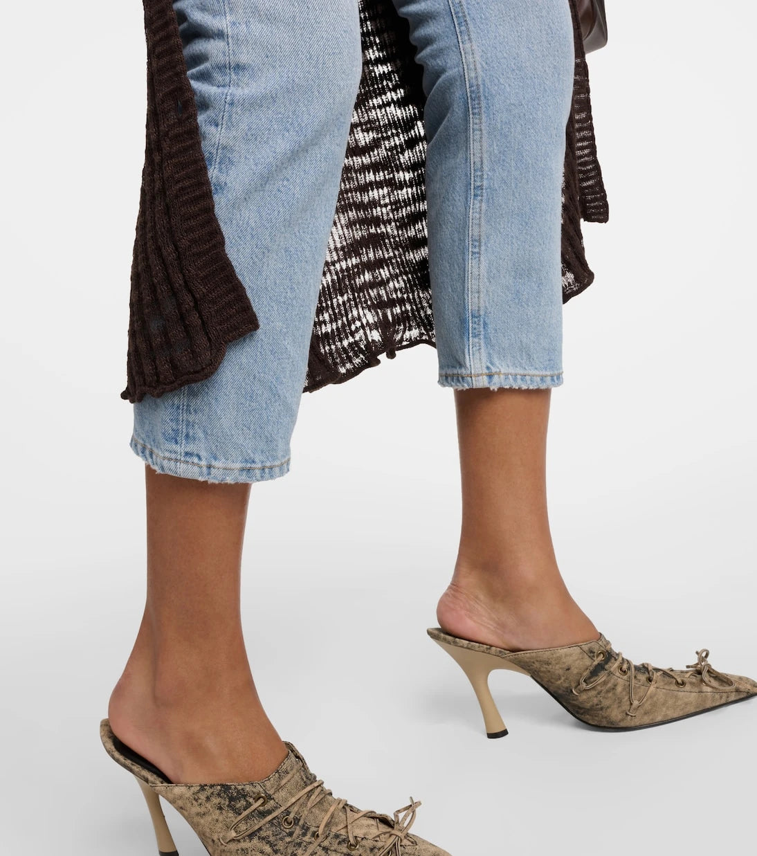 Agolde - Riley high-rise cropped straight jeans