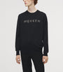 Black Wool Embellished Logo Sweater