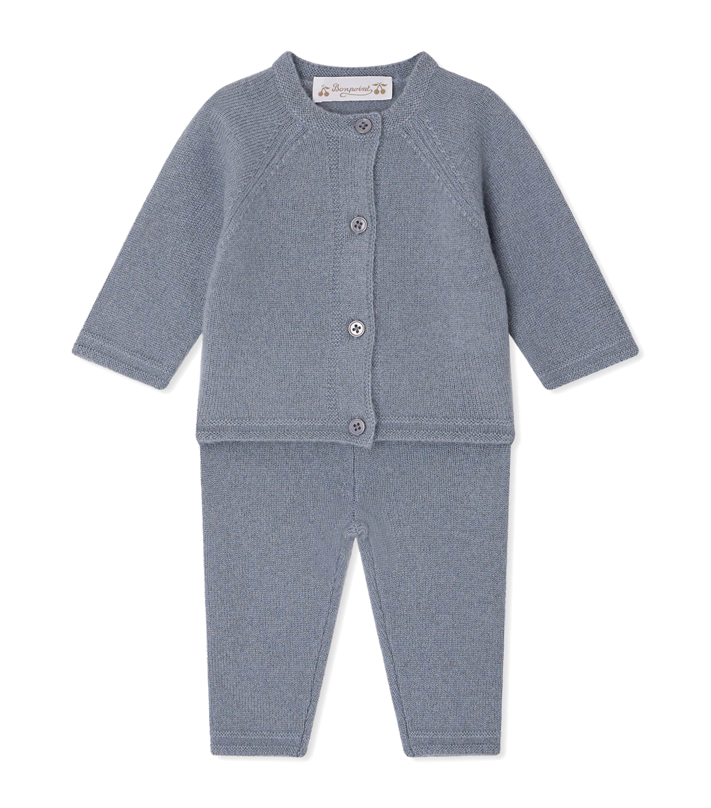 Bonpoint Cashmere Cardigan and Trousers Set (1-18 Months)