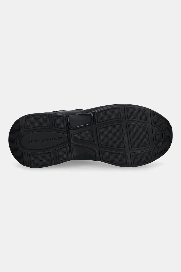 Tommy Hilfiger TH CHUNKY RUNNER PATENT Deri Spor Ayakkabı