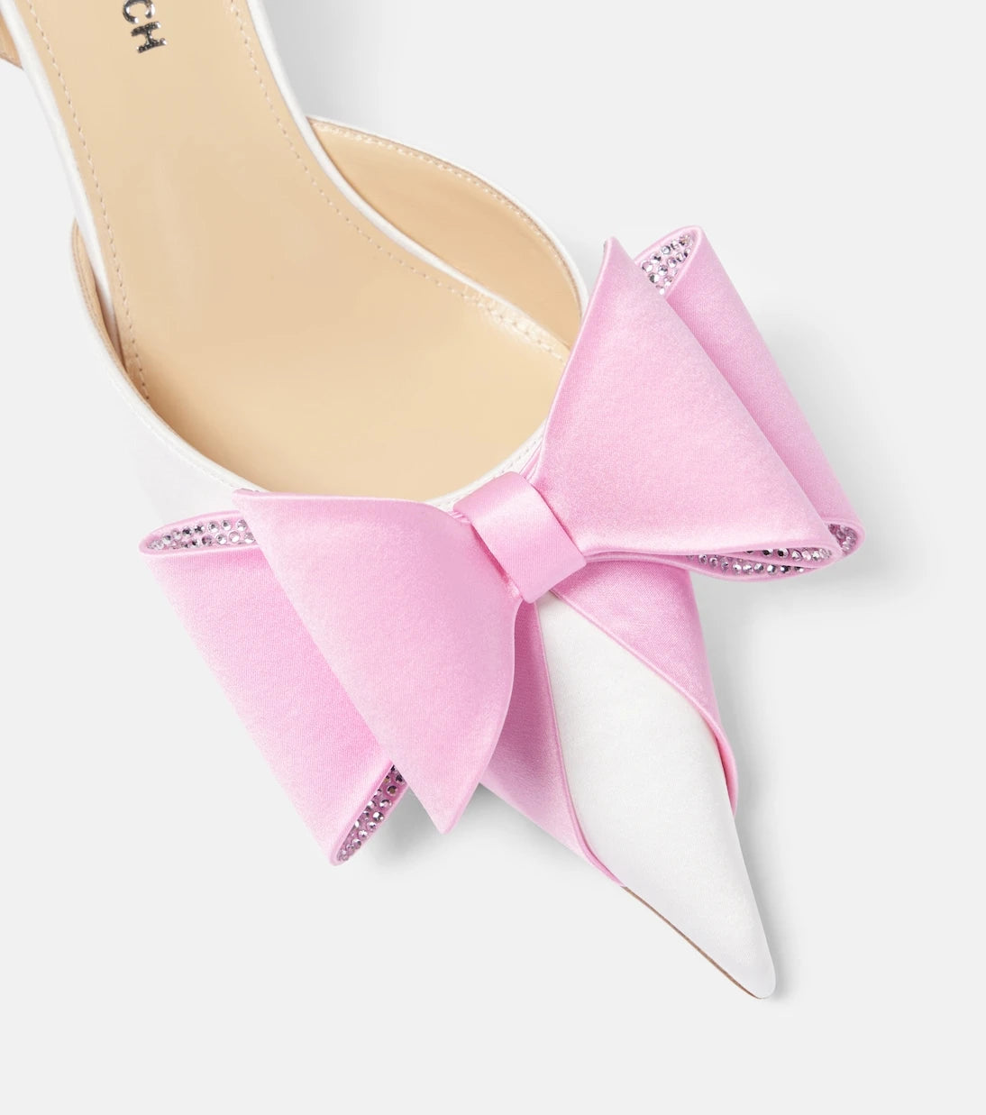 Mach & Mach - Le Cadeau satin slingback pumps
