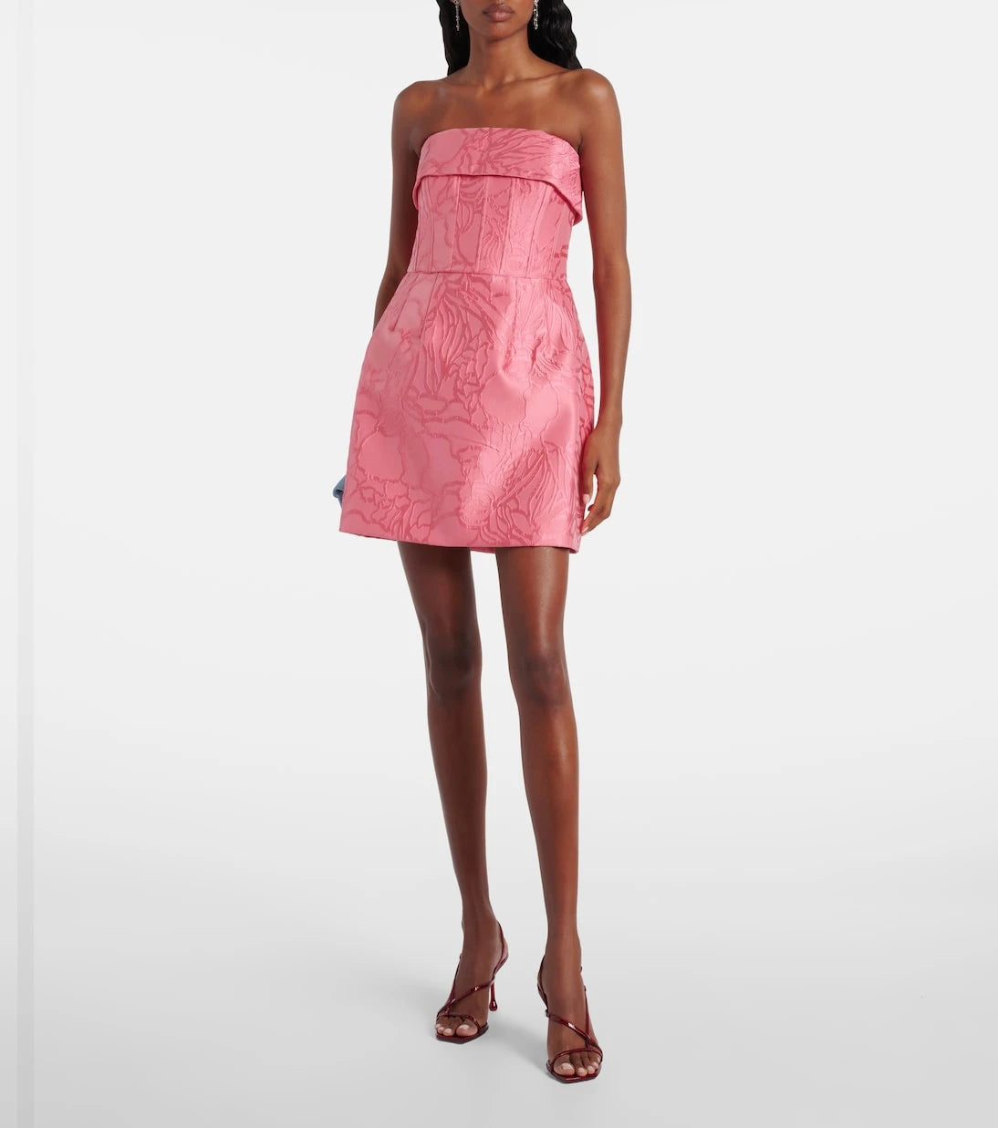 Rebecca Vallance - Petra strapless satin minidress