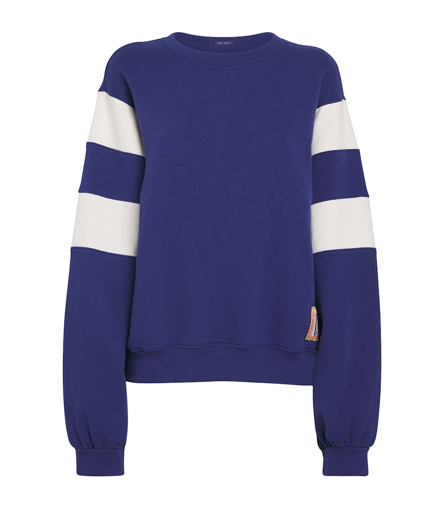 MOTHER Blue The Drope Square Sweatshirt