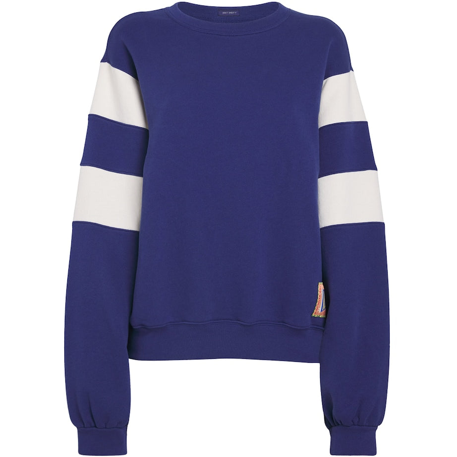 MOTHER Blue The Drope Square Sweatshirt