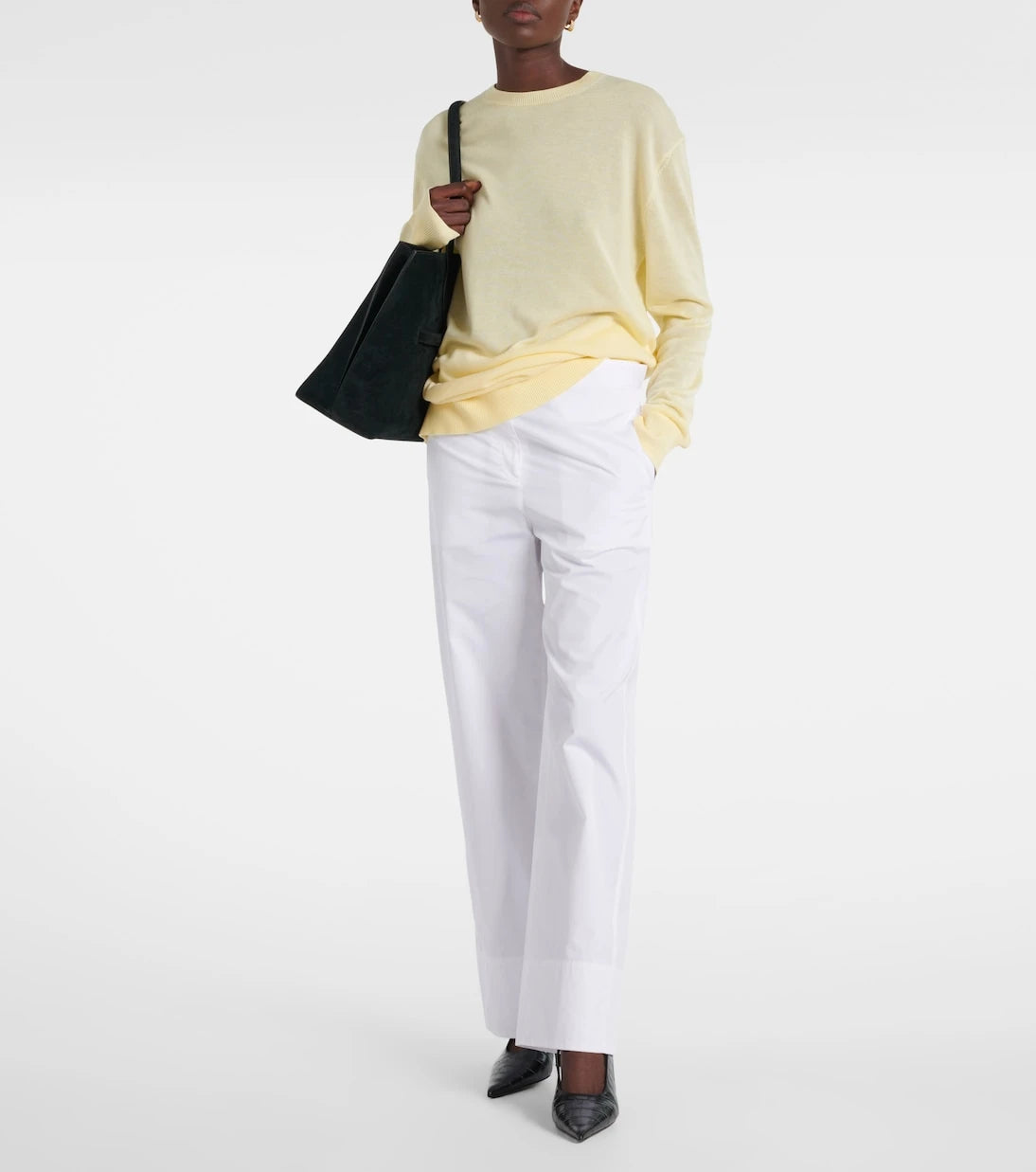 Toteme - Twisted Seam cotton poplin wide-leg pants