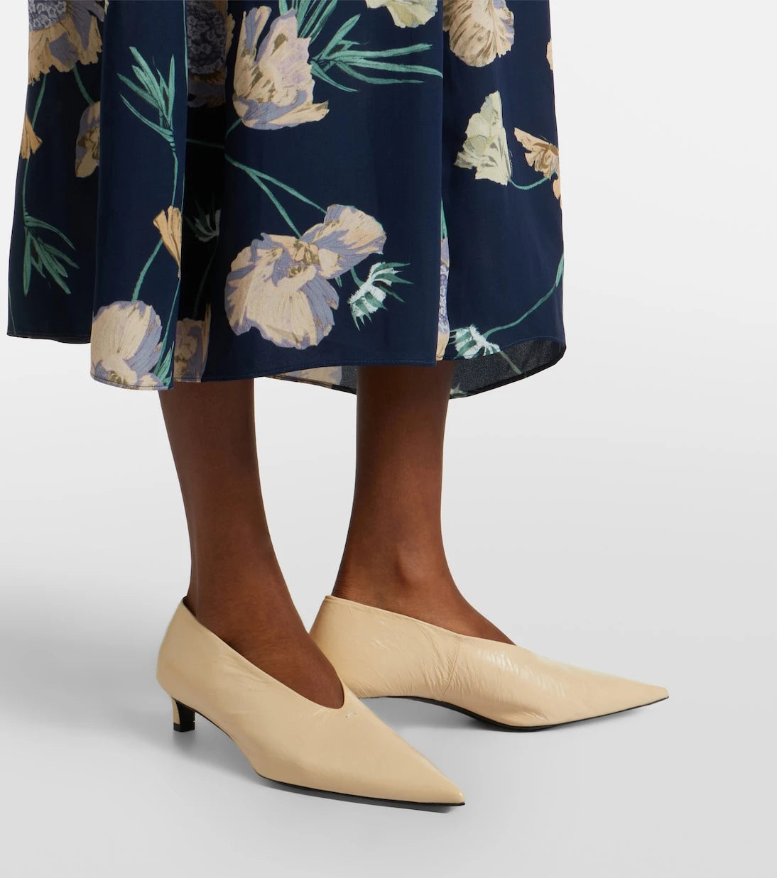 Erdem - Belted floral shirt dress