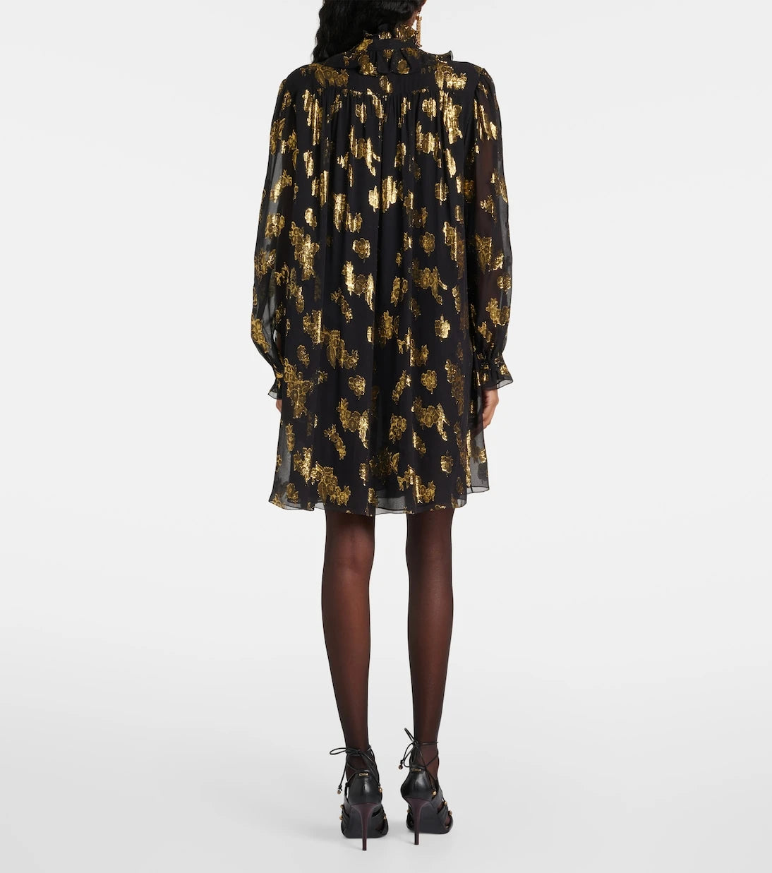 Chloé - Ruffled silk-blend minidress