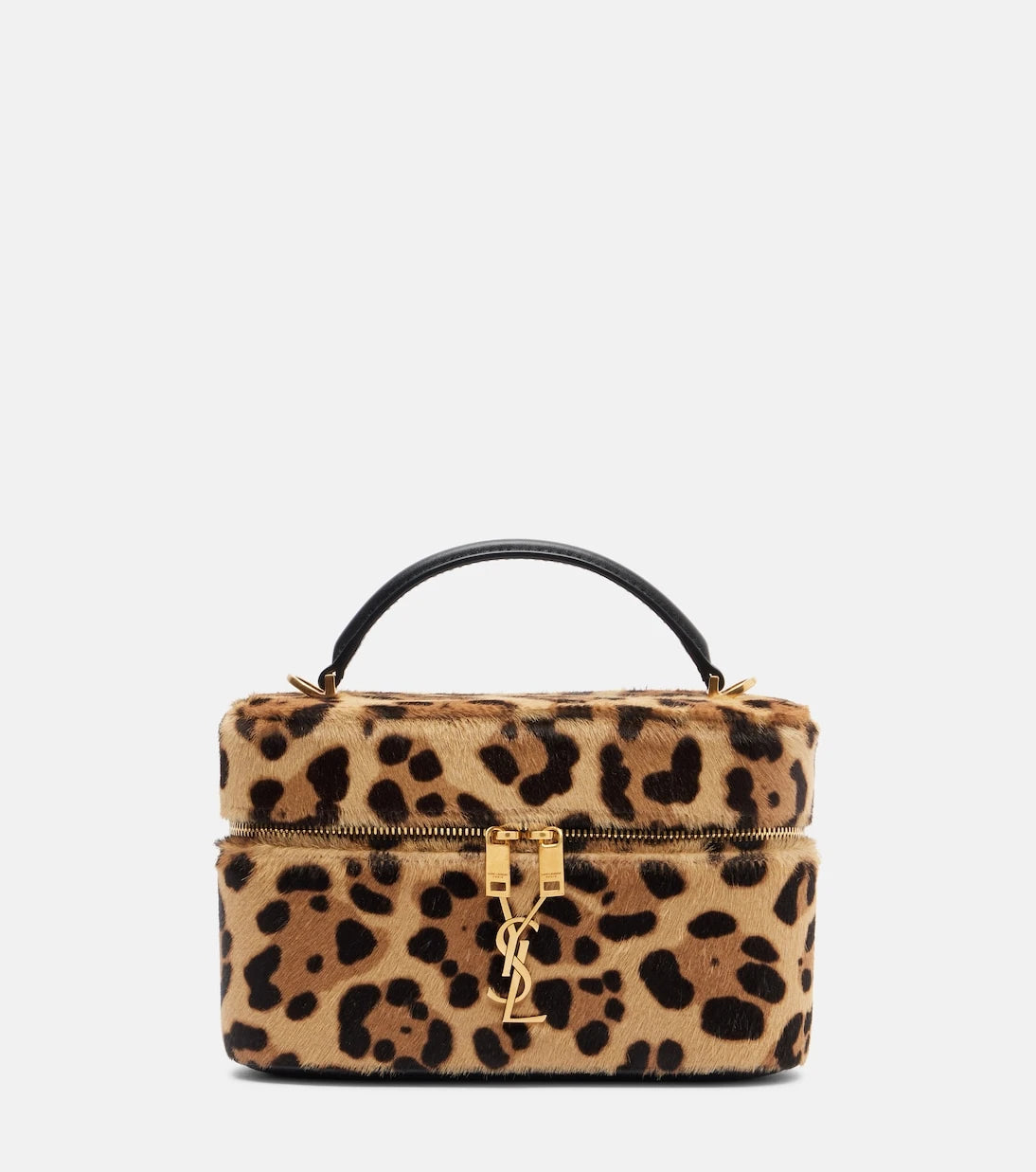 Saint Laurent - Gaby leopard-print calf hair vanity bag