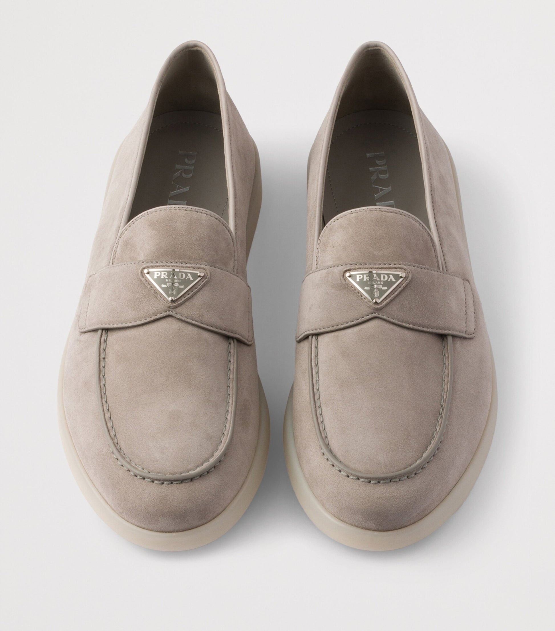Suede Triangle Loafers