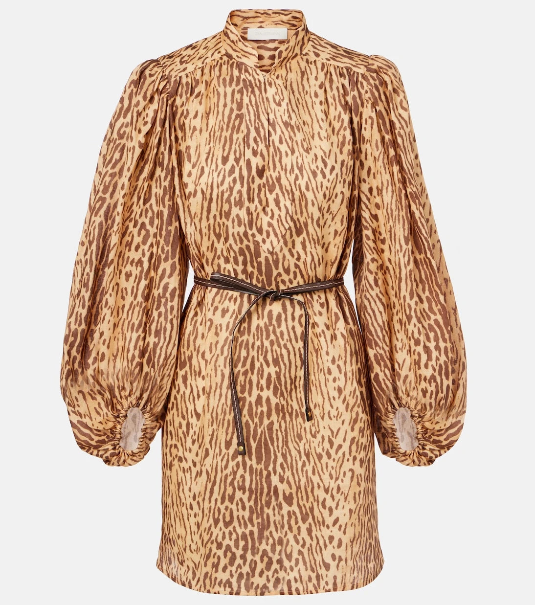 Zimmermann - Cascadian leopar desenli keten tunik