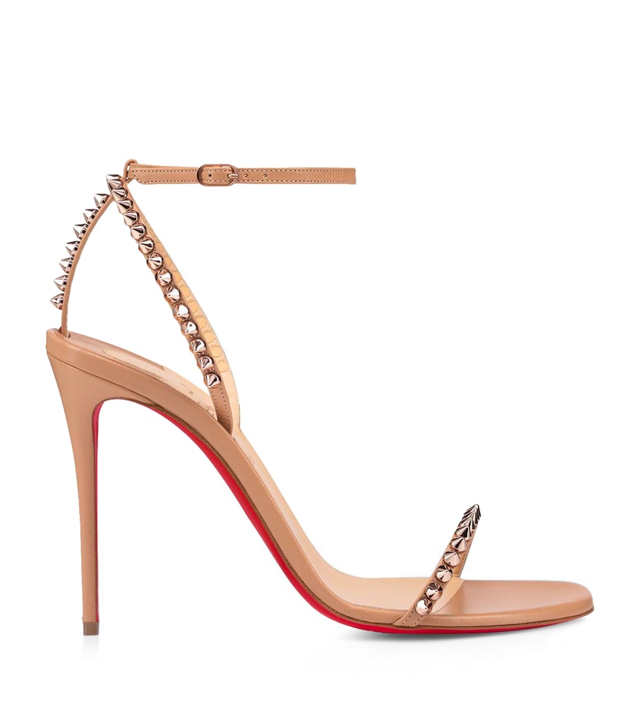 Christian Louboutin Nude So Me Leather Heeled Sandals 100