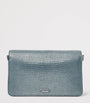 Aspinal Of London Leather Snakeskin-Embossed Eliza Clutch Bag
