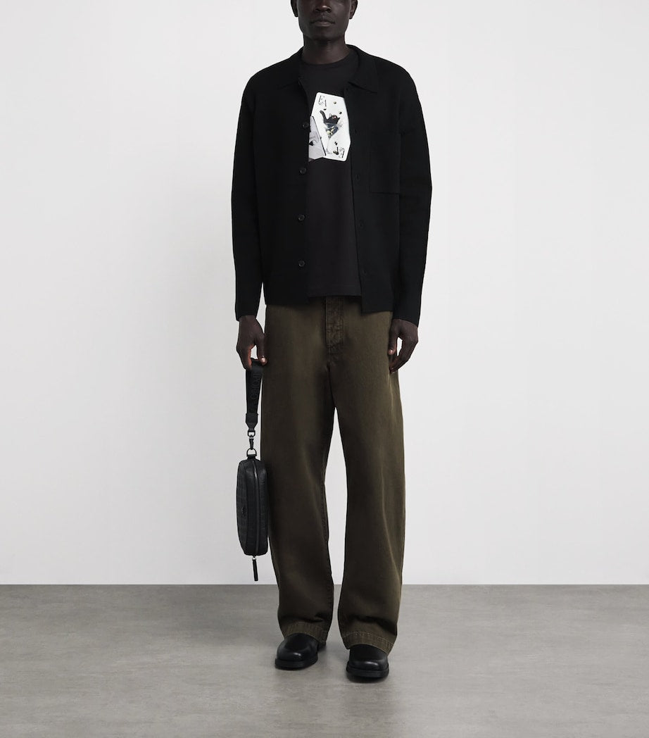 Cotton Card Print T-Shirt