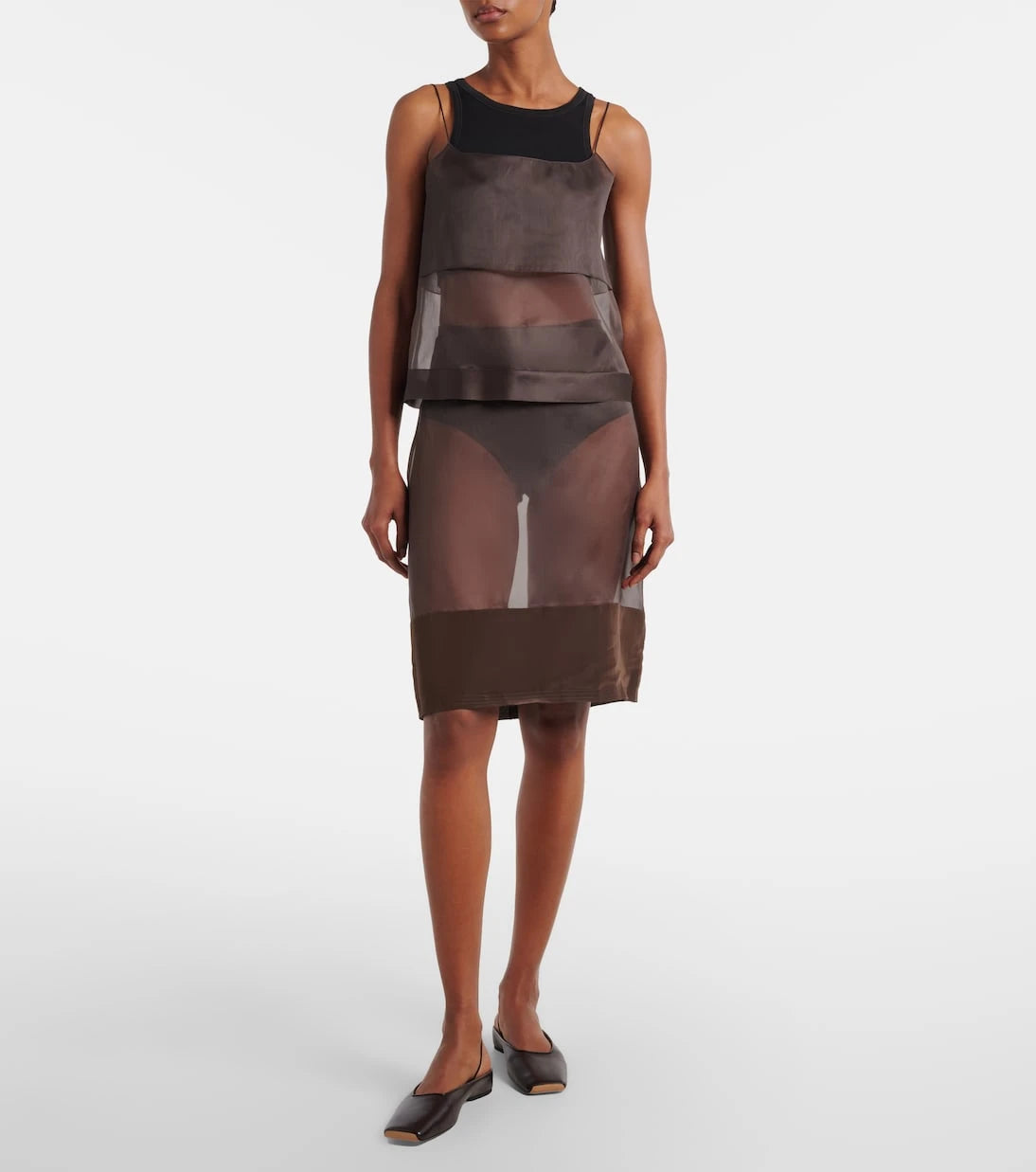 Calvin Klein Collection - Carmen sheer silk camisole