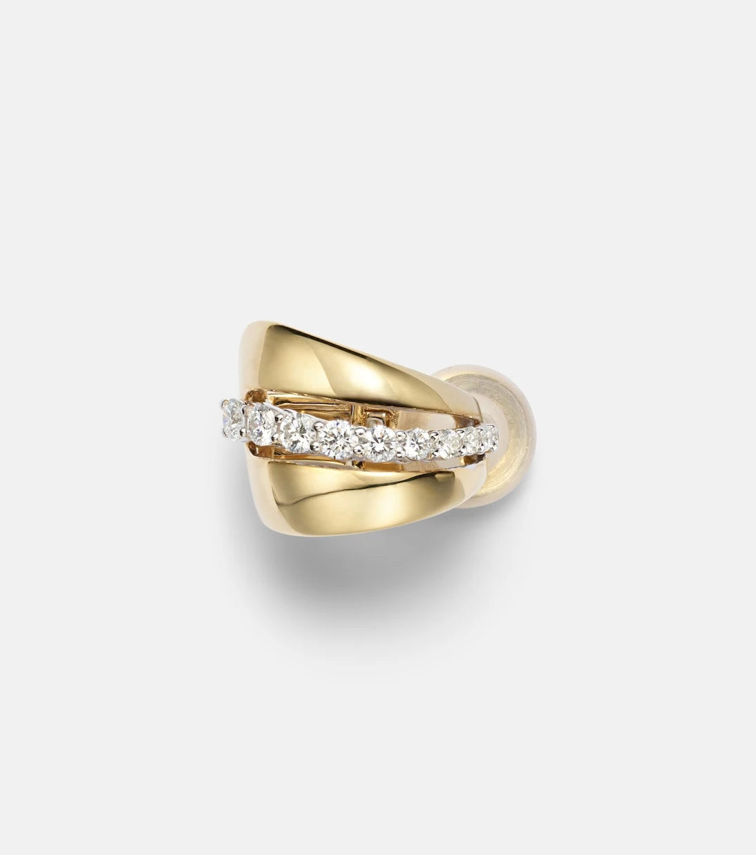 Yeprem - Whisper 18kt gold ear cuff with diamonds