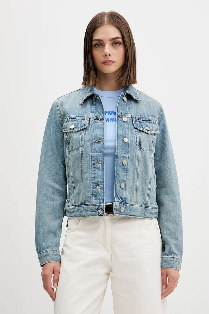 Tommy Jeans дънково яке дамско от деним