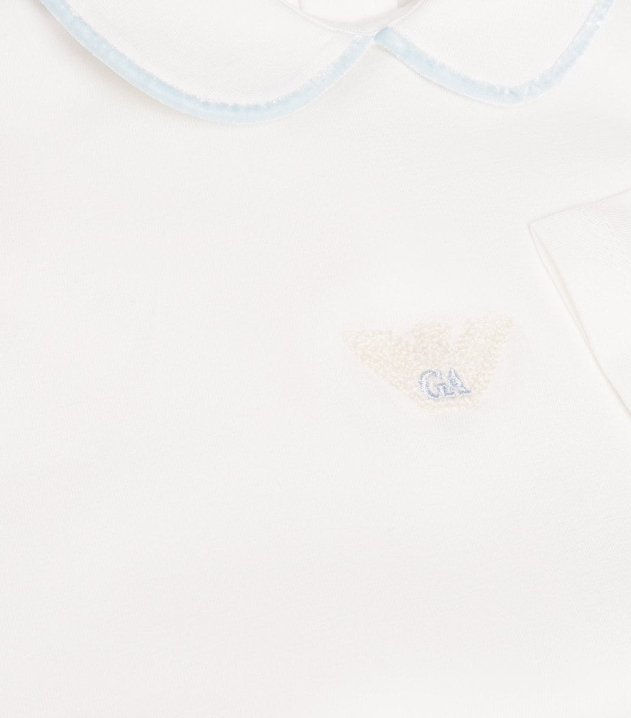 Emporio Armani Kids Cotton All-In-One and Hat Set (3-12 Months)