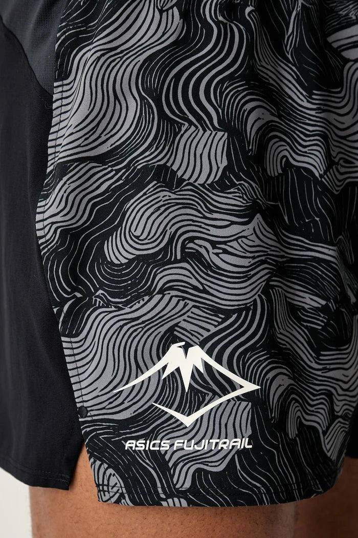 Asics erkek spor şort FUJITRAIL ALL OVER PRINT 5IN SHORT