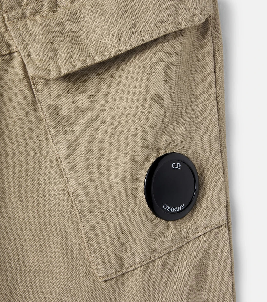 C.P. Company Kids - Linen and cotton cargo pants