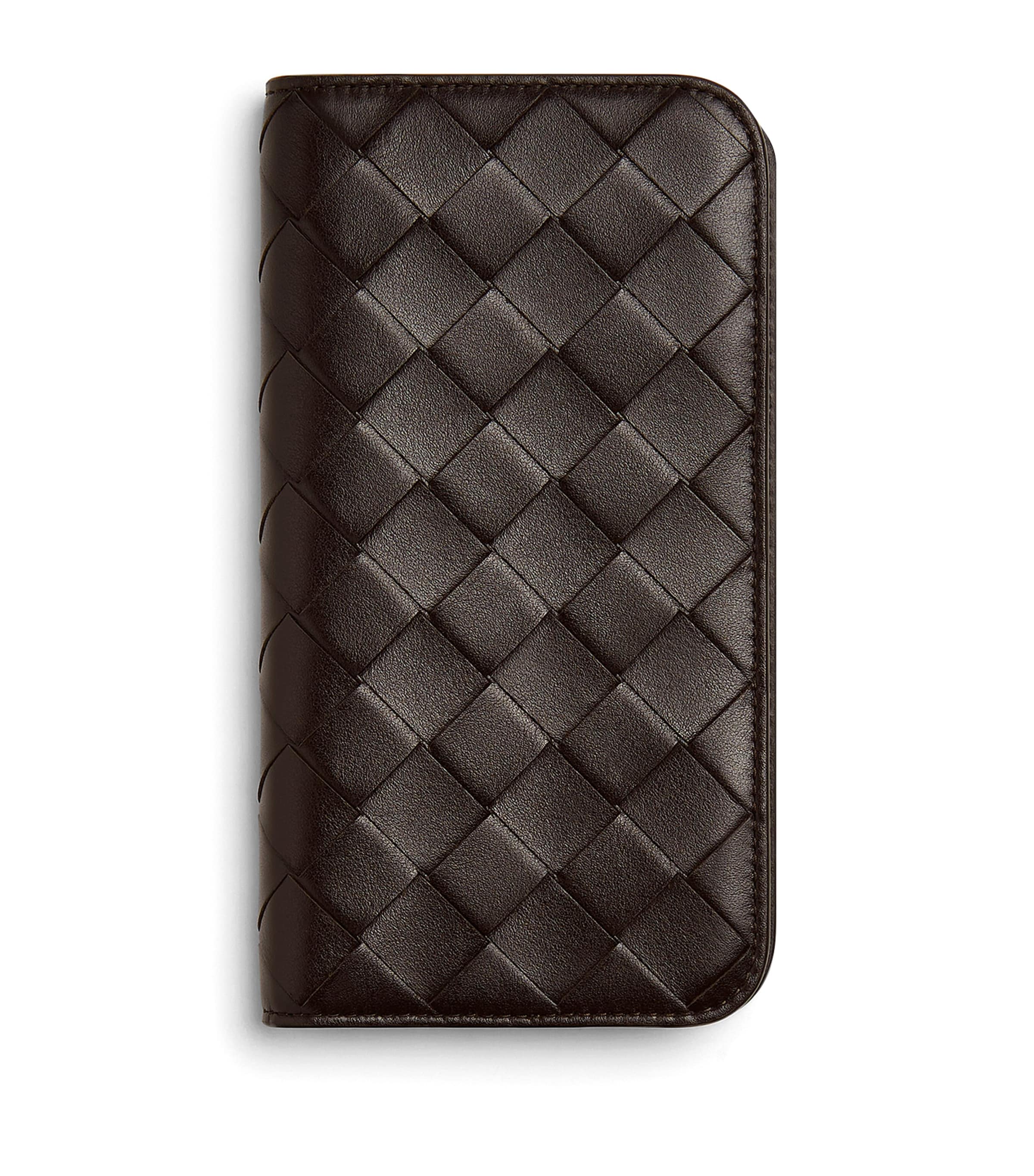 Intrecciato Leather iPhone 16 Pro Foglio Case