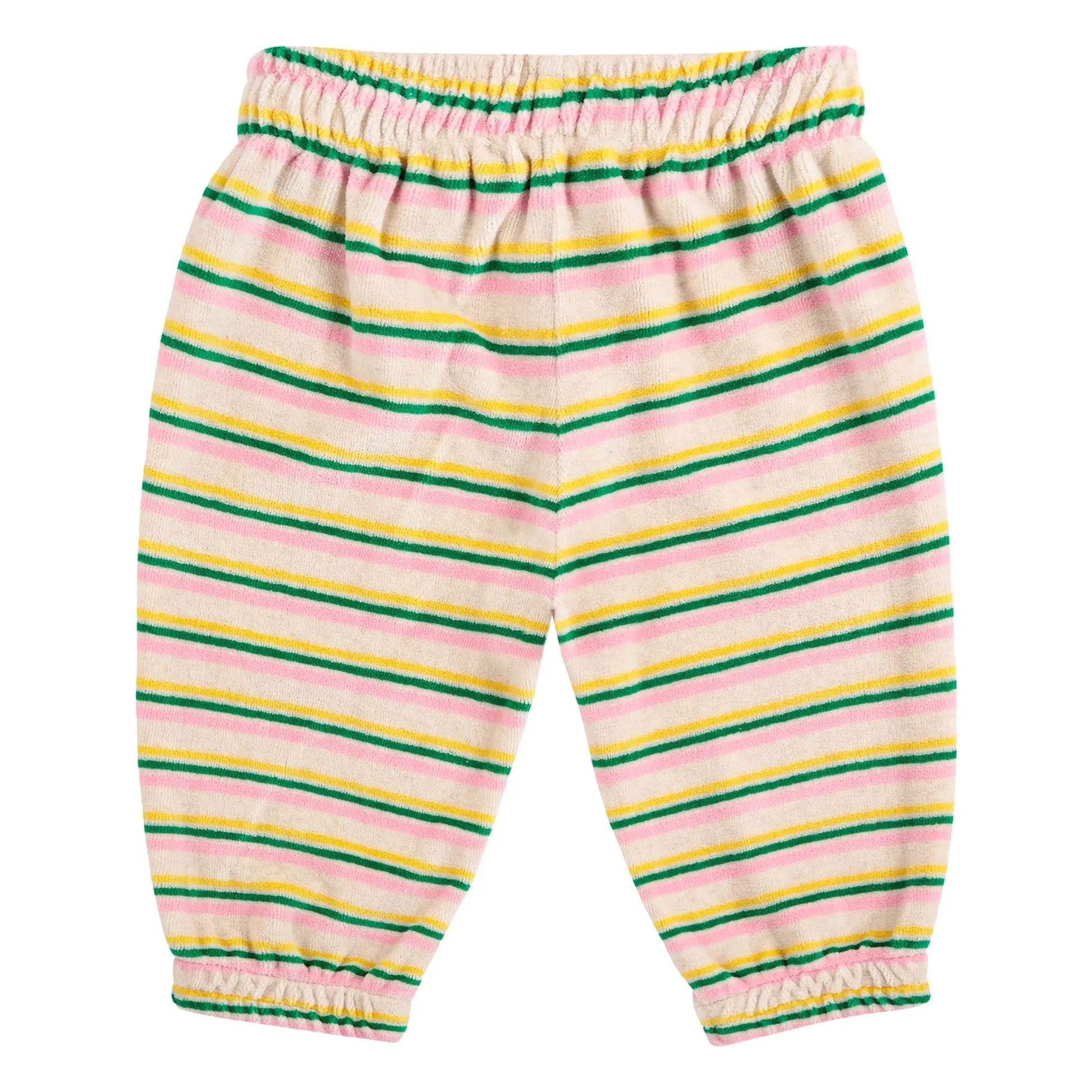 Bobo Choses - Striped Velvet Jogger | Ecru