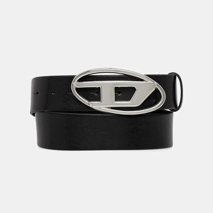 Кожен колан Diesel OVAL D LOGO B-1DR W