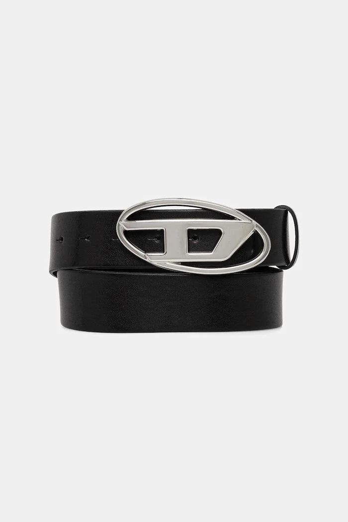 Кожен колан Diesel OVAL D LOGO B-1DR W