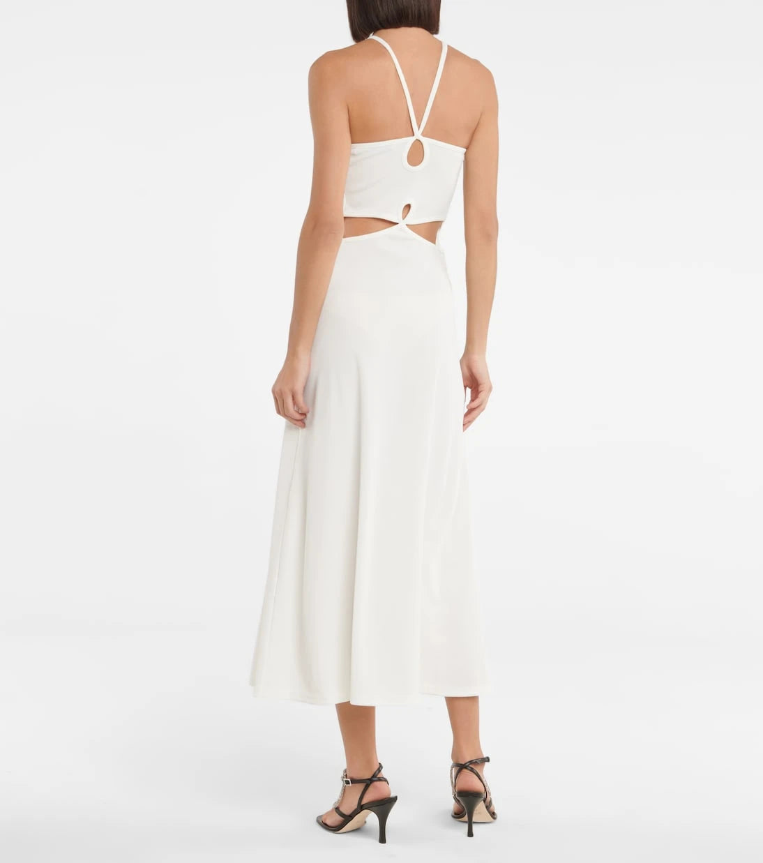 Christopher Esber - Cutout ribbed-knit maxi dress