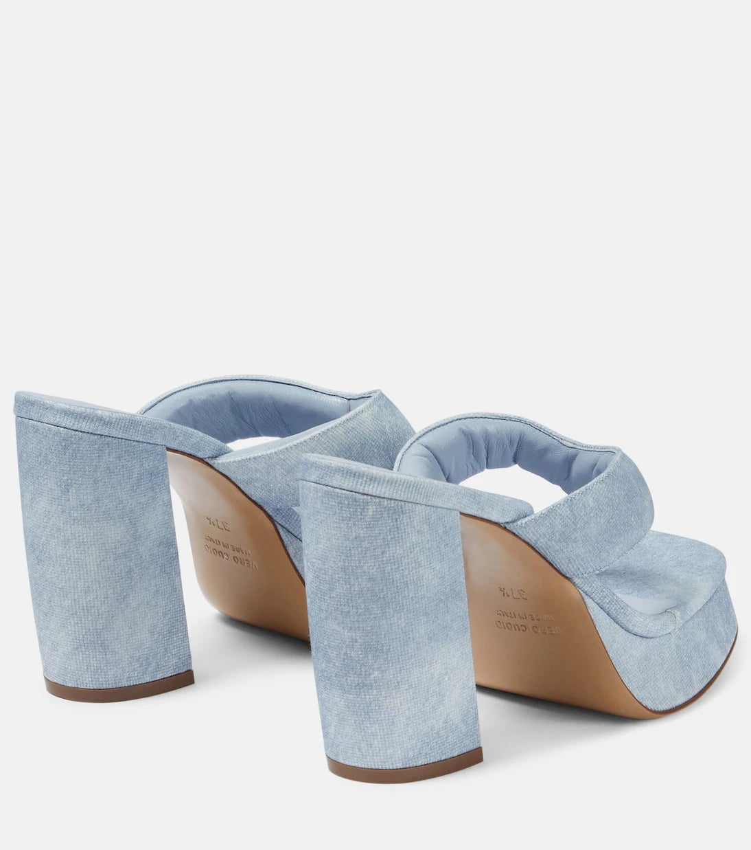 Gia Borghini - Gia 17 Uni denim platform thong sandals