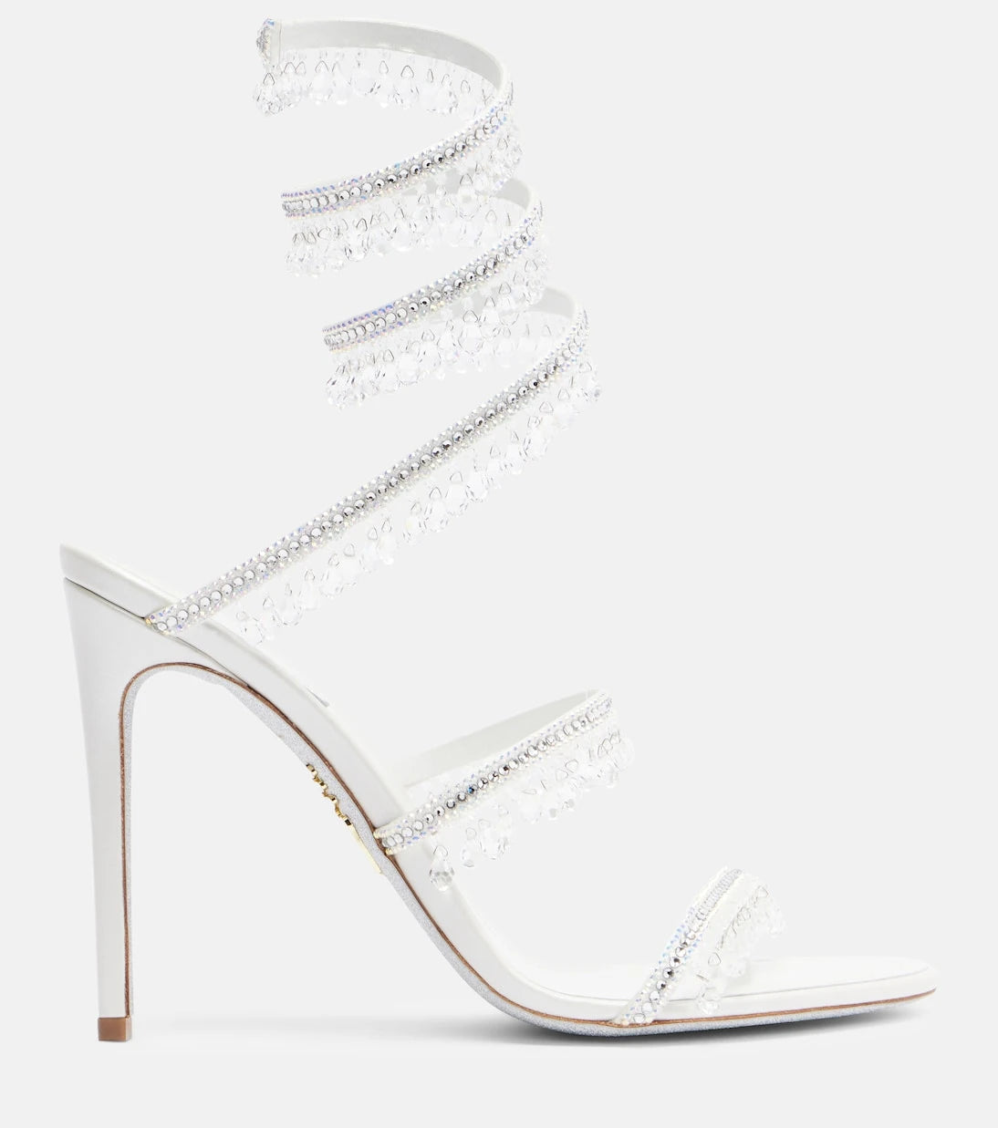 Rene Caovilla - Chandelier embellished satin sandals