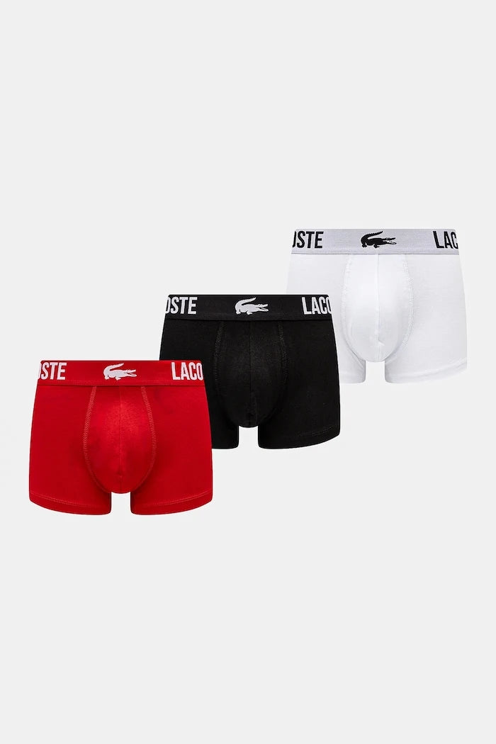 Lacoste erkek pamuklu elastan boxer 3'lü