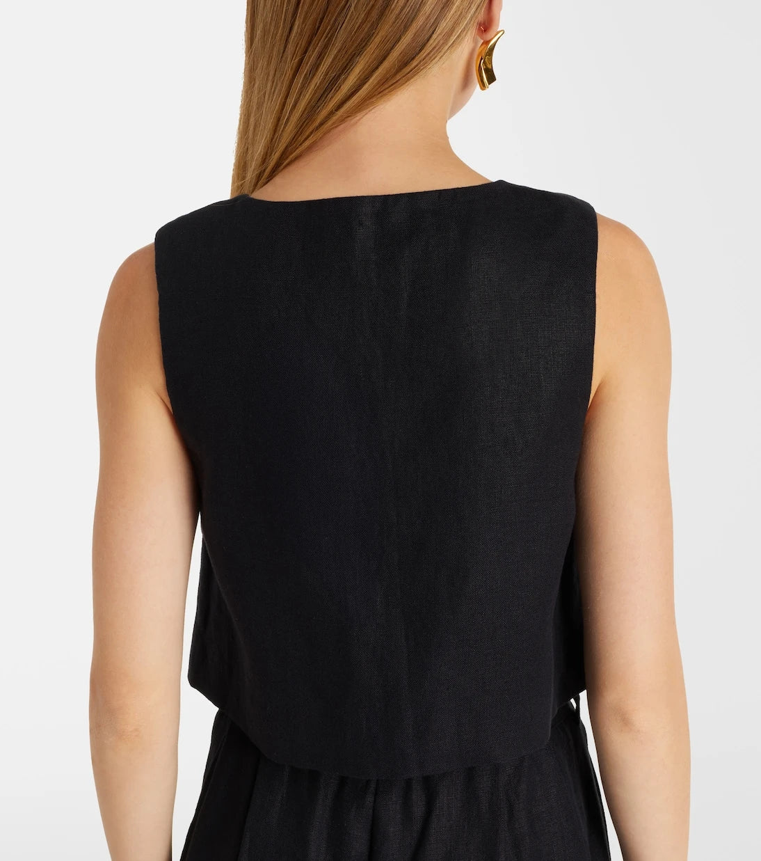 Posse - Rio linen crop top