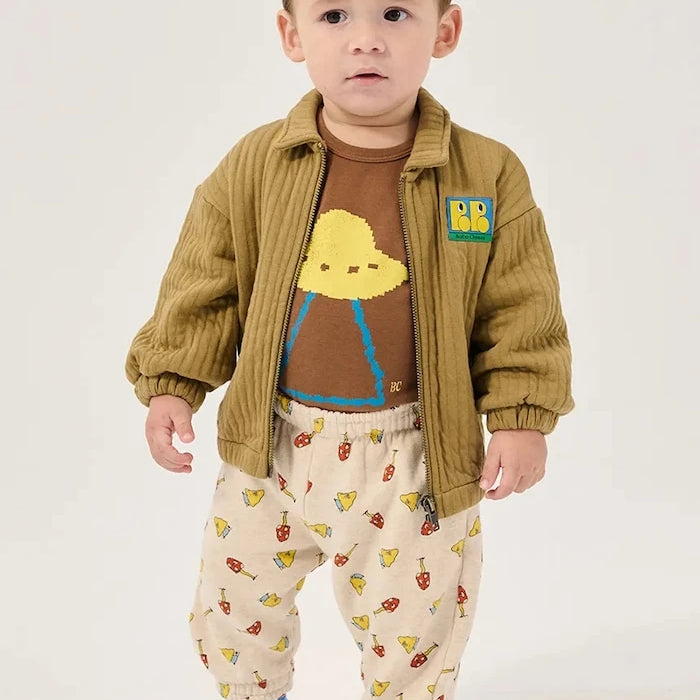 Bobo Choses çocuklar için pamuklu fermuarlı sweatshirt
