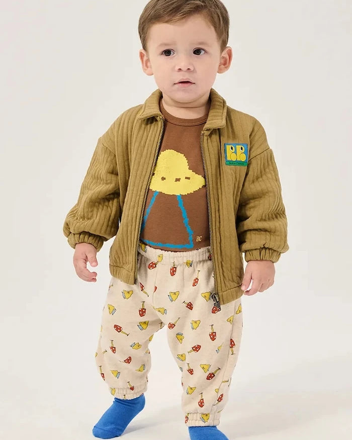 Bobo Choses çocuklar için pamuklu fermuarlı sweatshirt